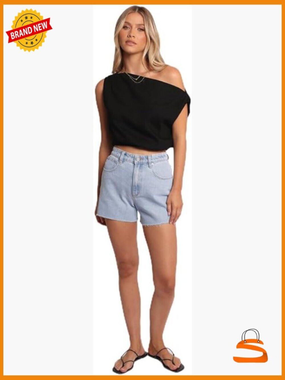 Boat Neck Cropped Tank Blouse Linen Rayon Sleeveless Pullover Top
